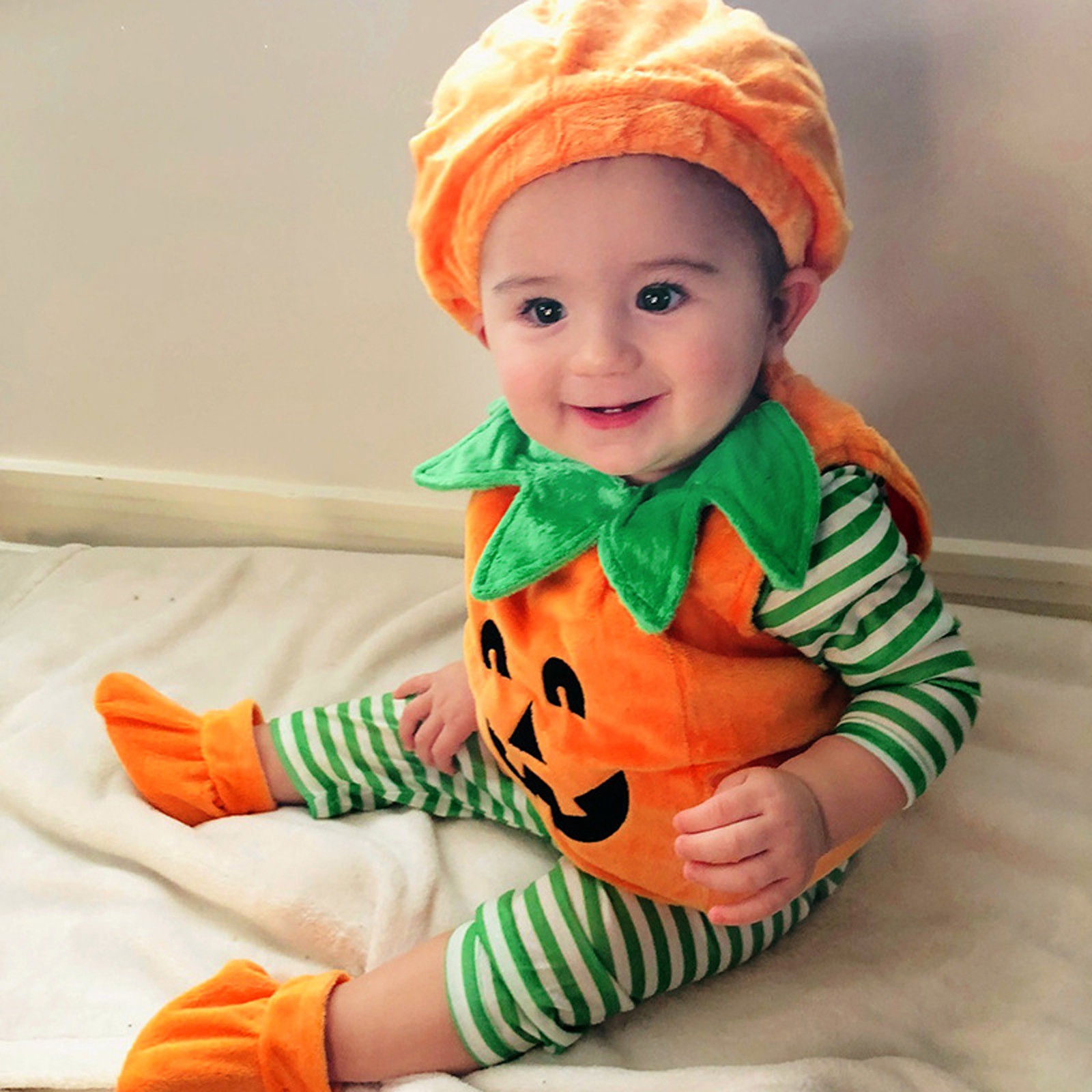 Baby Clothing Gift Set - Костюм тыквы на Хэллоуин, детская шапка,