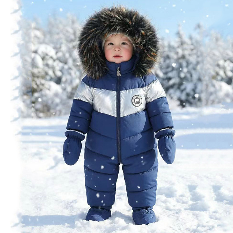 Baby Clothing Essentials - Зимний комбинезон для новорожденных с перчатками,
