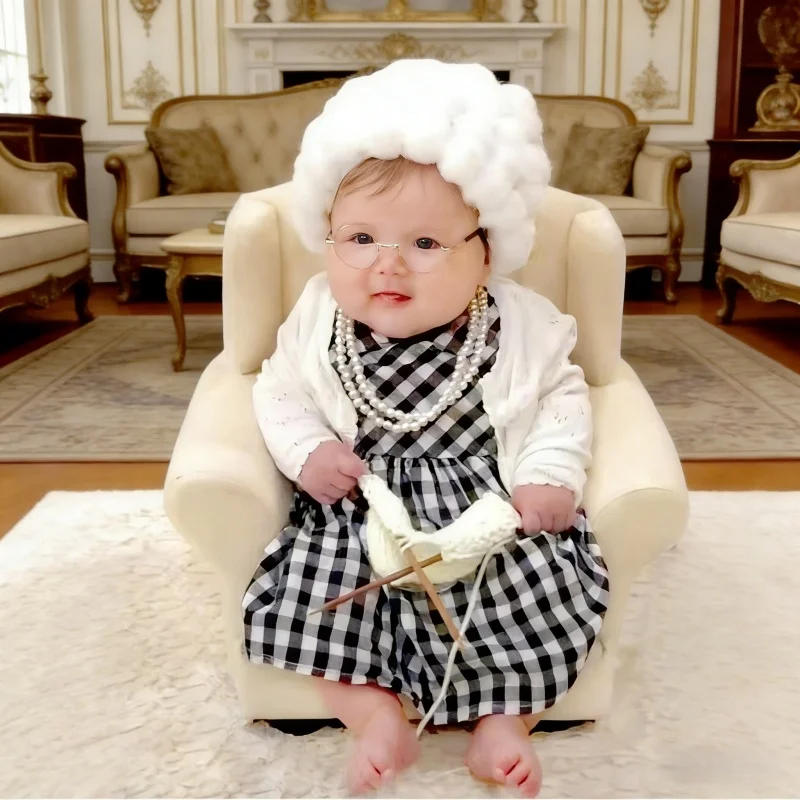 Baby Clothing Essentials - Реквизит для фотосессии новорожденных: костюм бабушки