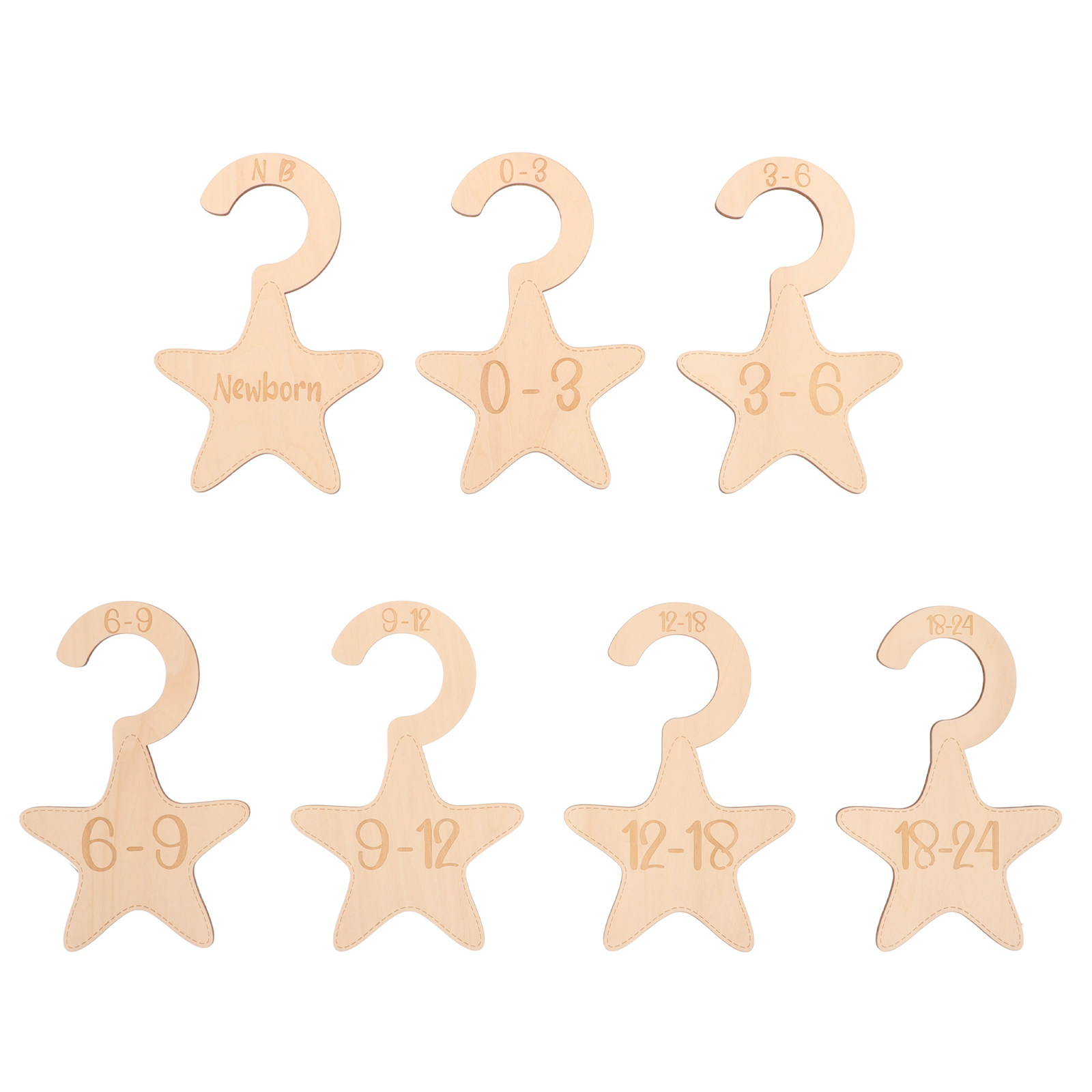 7 шт. деревянных разделителей  – обзор и цена Baby Clothing Organizer