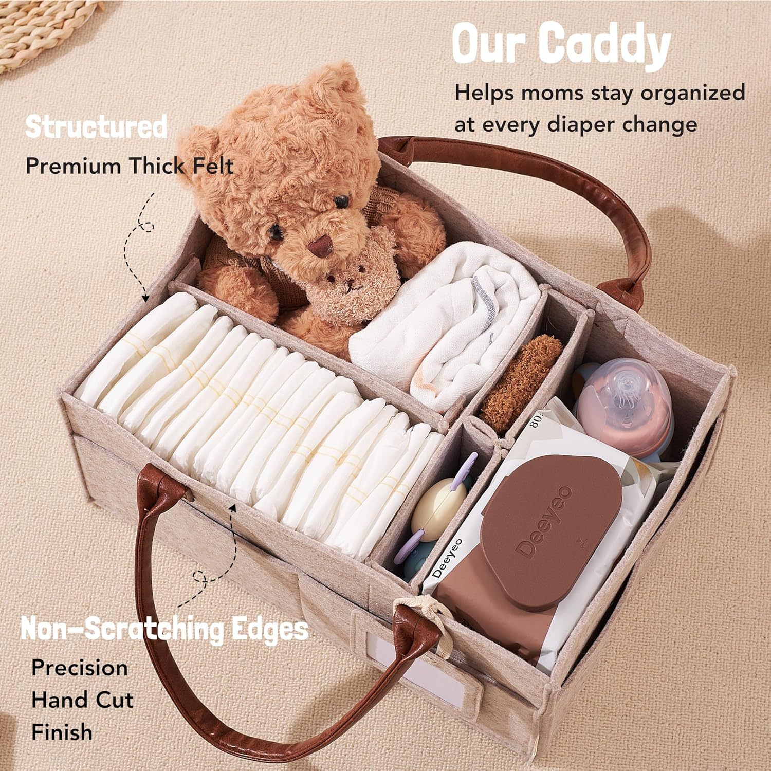 Детская войлочная корзина-орга – обзор и цена Baby Clothing Hamper