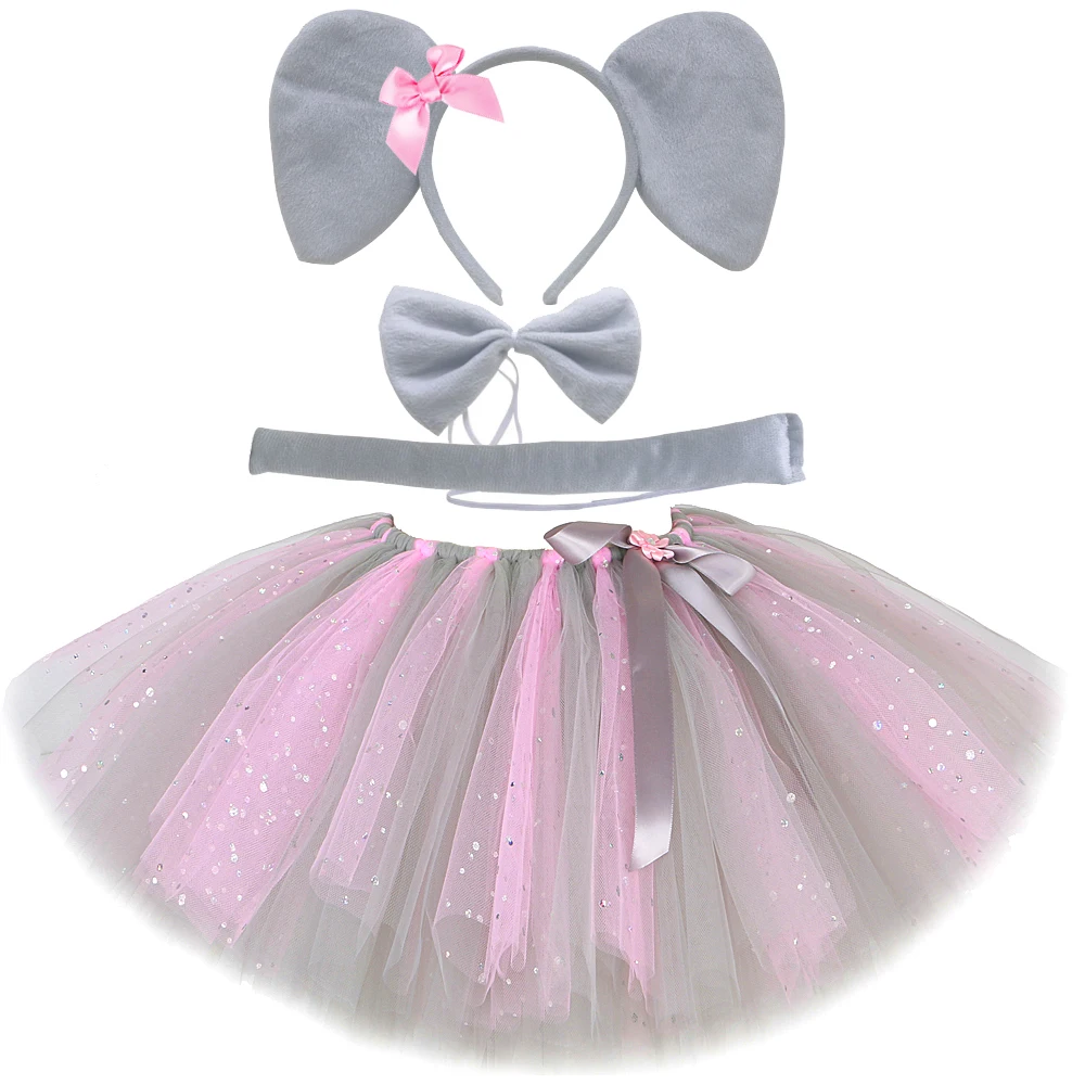 Блестящая розовая, серая юбка- – обзор и цена Baby Clothing Elephant