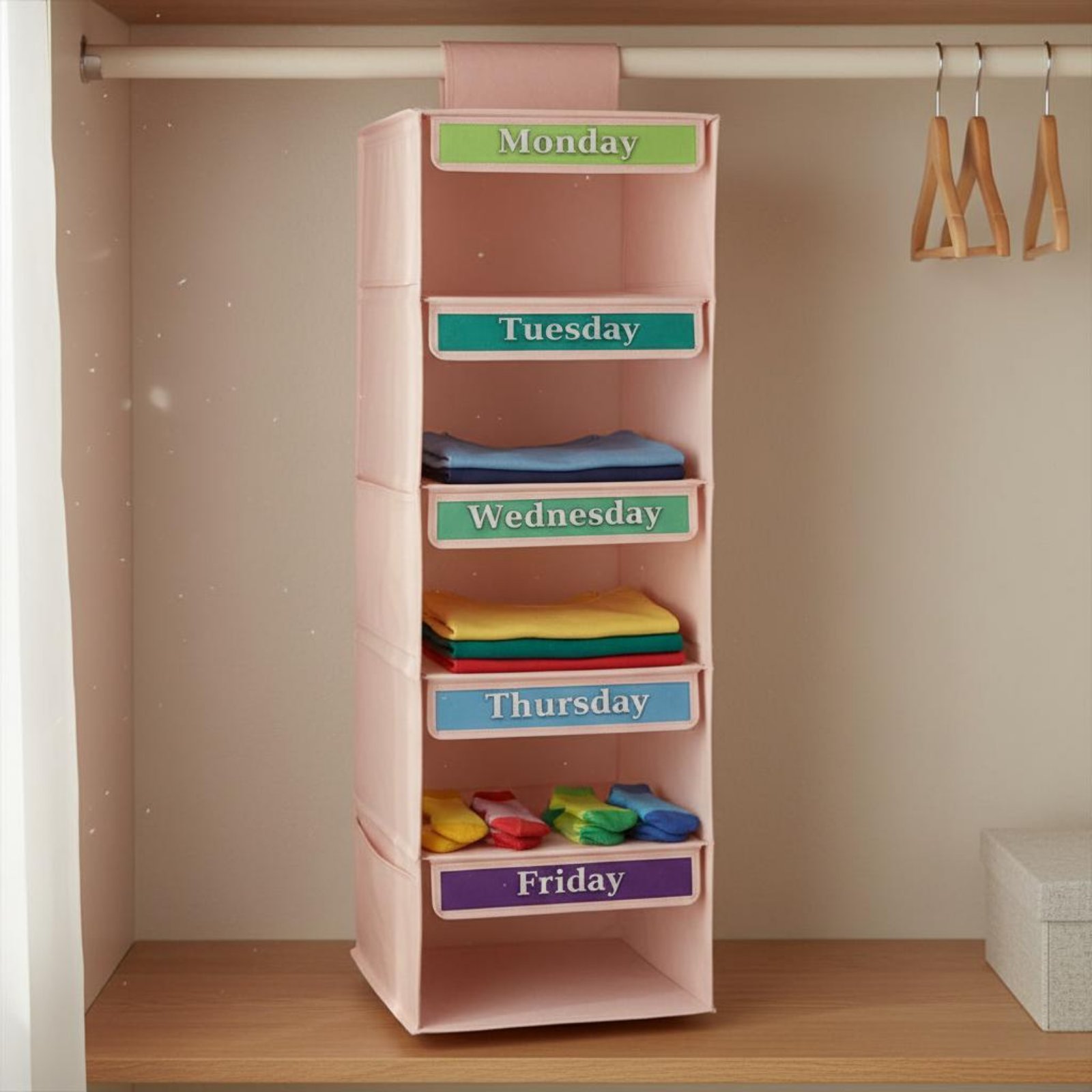 7-ярусная подвесная сумка-орга – обзор и цена Baby Clothing Organizer