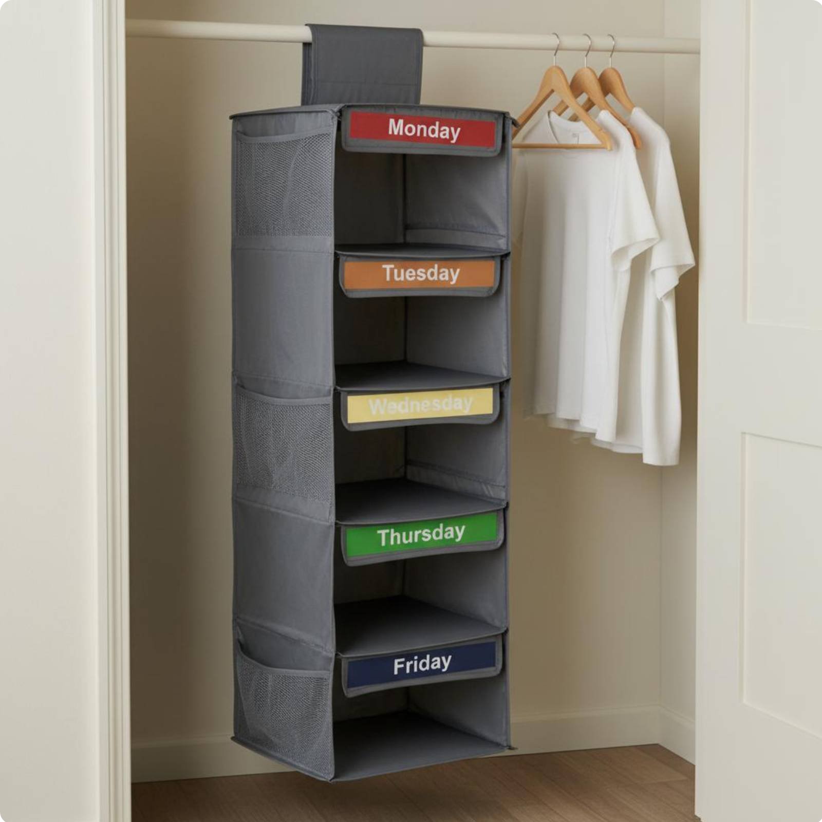 7-ярусная подвесная сумка-орга – обзор и цена Baby Clothing Organizer